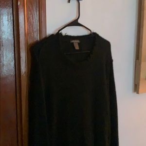 XL H&M Black crew neck cotton sweater